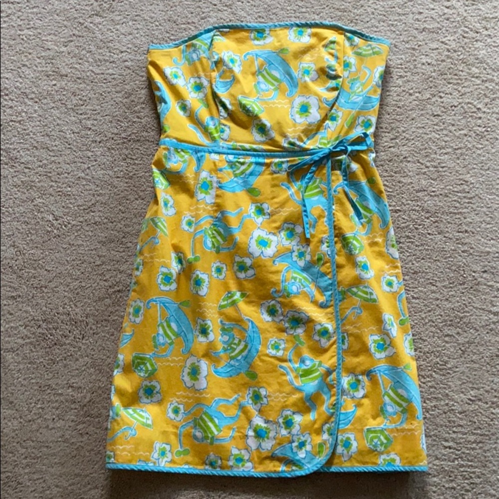 Lilly Pulitzer strapless dress